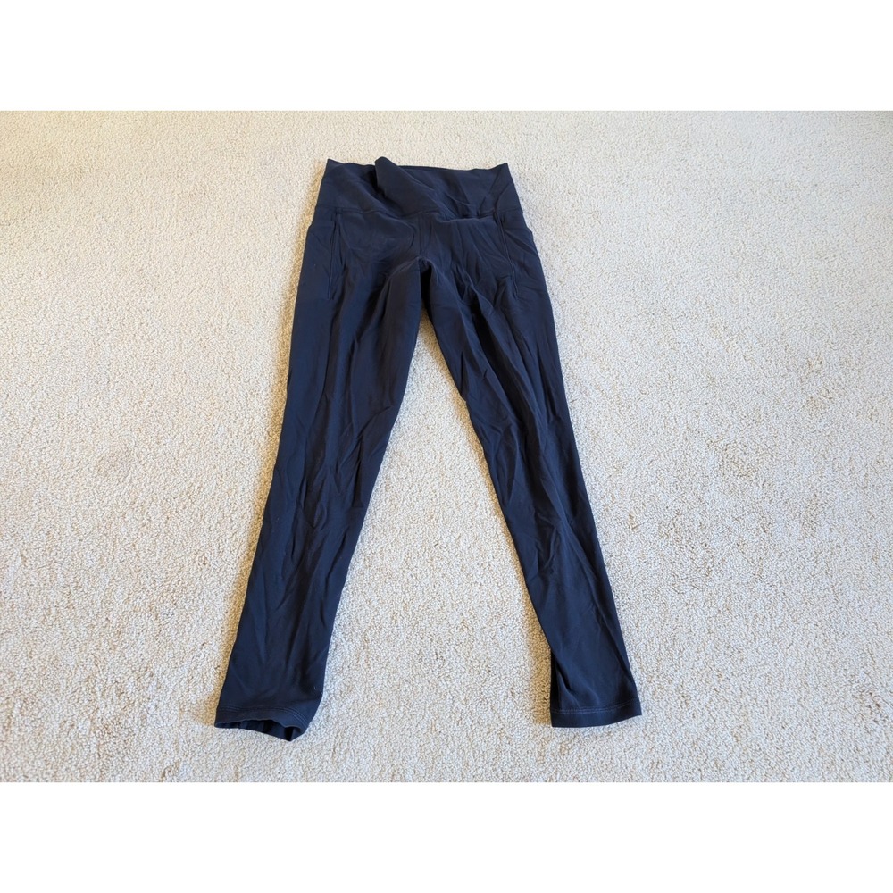 Athleta Salutation Stash Tight Pants Women Small Navy Blue Activewear Leggings